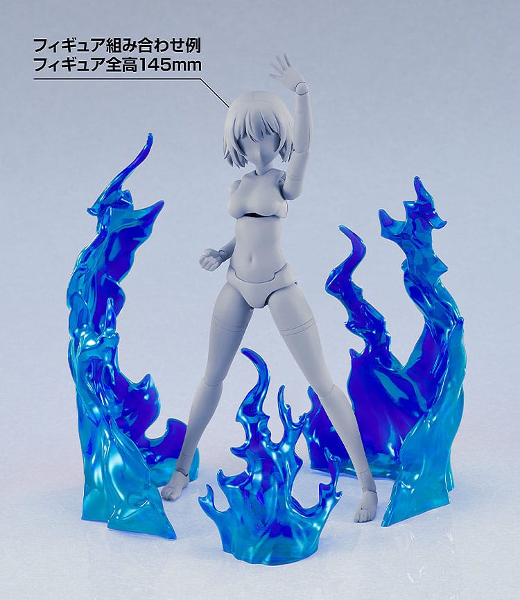 The Simple Effect Parts for Figures Flames: Blue 4580828660793