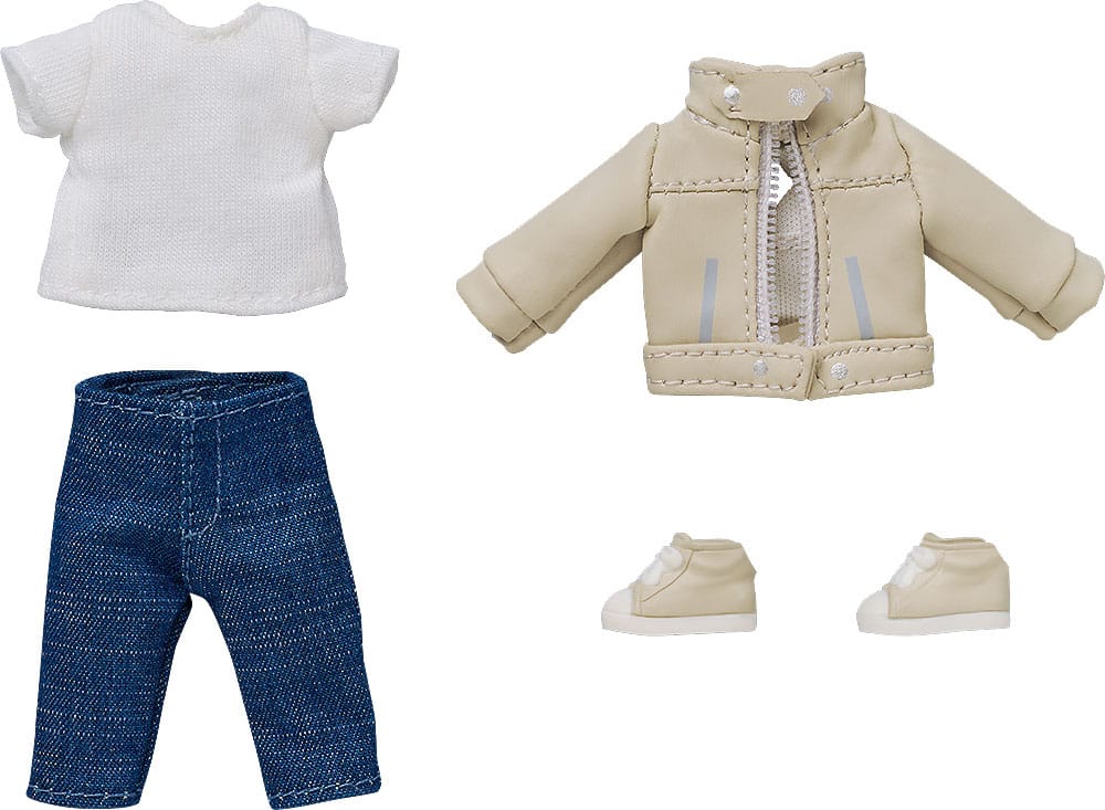 Nendoroid Doll Figures Outfit Set: Leather Jacket (Ivory) 4580828662698