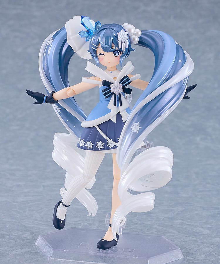 Character Vocal Series 01: Hatsune Miku Figma Action Figure Snow Miku: Crystal Snow Ver. 13 cm  4580828663992