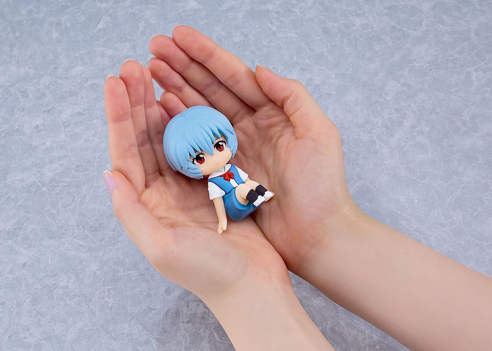 Rebuild of Evangelion Rubber Mascot Nendroid Plus Mini Figure Rei Ayanami 8 cm  4580828664401