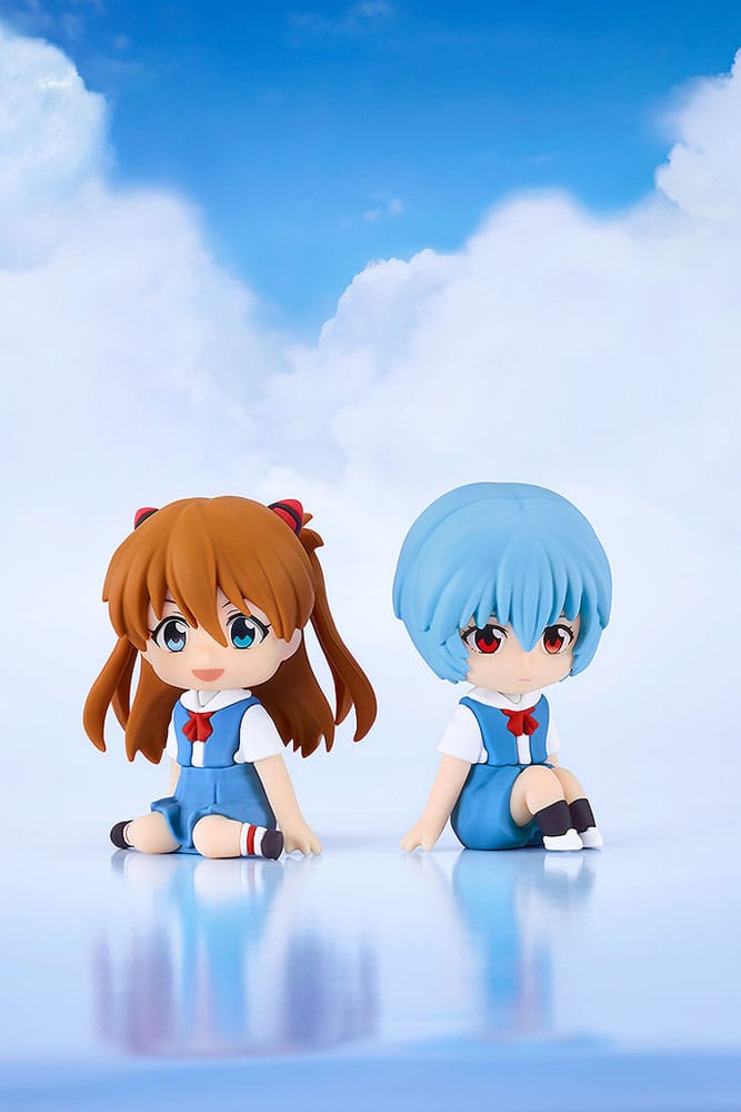 Rebuild of Evangelion Rubber Mascot Nendroid Plus Mini Figure Rei Ayanami 8 cm  4580828664401