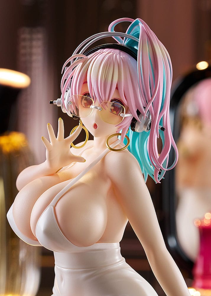 Super Sonico Pop Up Parade PVC Statue Super Sonico: 15th Mini Dress Ver. L Size 20 cm               4580828666061