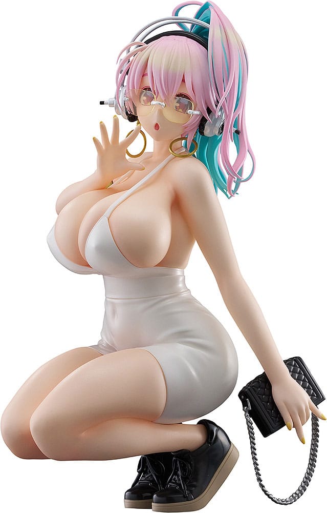 Super Sonico Pop Up Parade PVC Statue Super Sonico: 15th Mini Dress Ver. L Size 20 cm               4580828666061