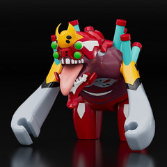 Rebuild of Evangelion Brickroid Mini Figure Evangelion Unit 02 Beast Form 2nd Phase (Type 1) 4 cm 4580828666375