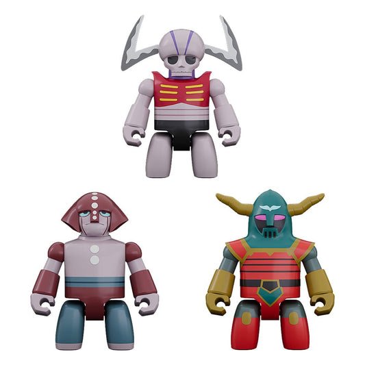 Mazinger Z Brickroid Action Figure Mechanical Beasts Set 1 5 cm    4580828667259