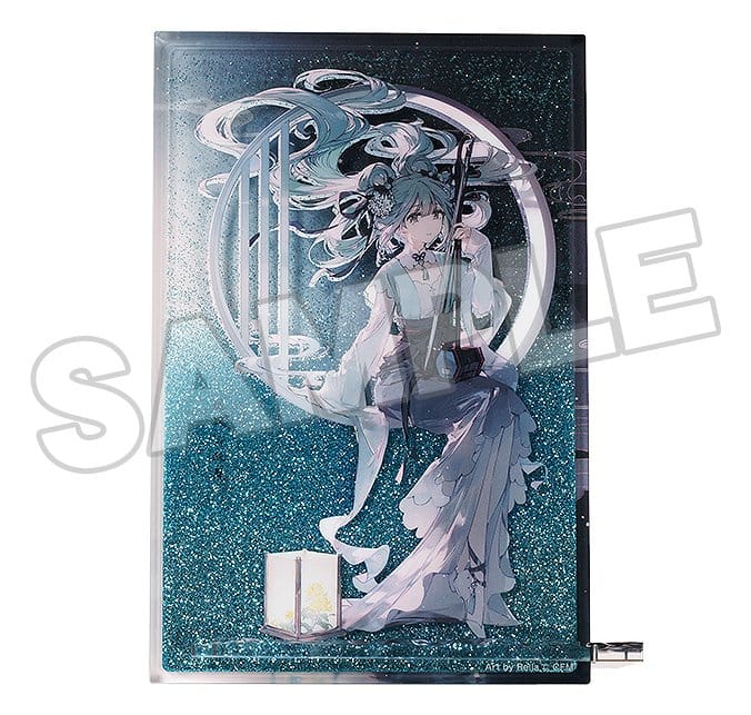 Character Vocal Series 01: Hatsune Miku Glitter Acrylic Block Hatsune Miku Han Gong Qiu Yue Ver. 15 cm    4580828674011