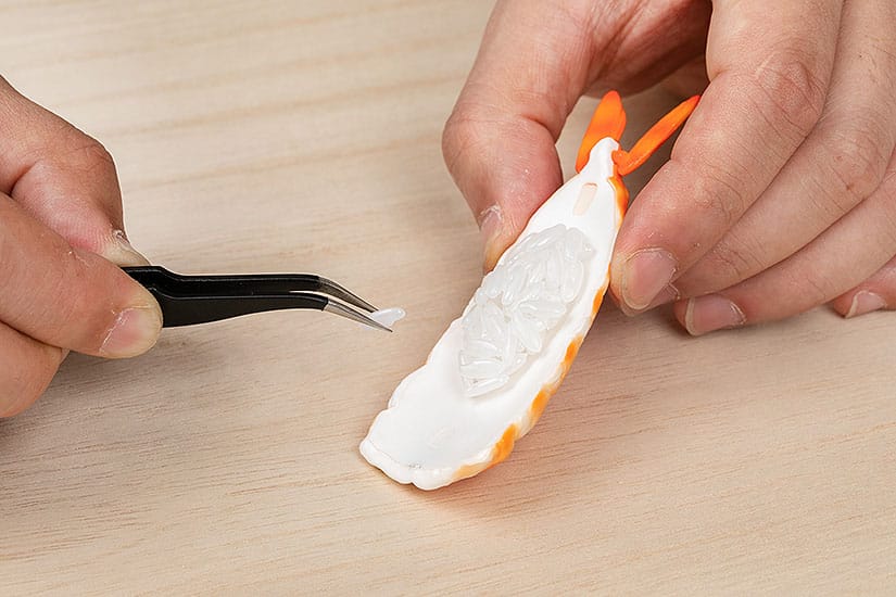 Sushi Plastic Model Kit 1/1 Shrimp 3 cm 4580620730519