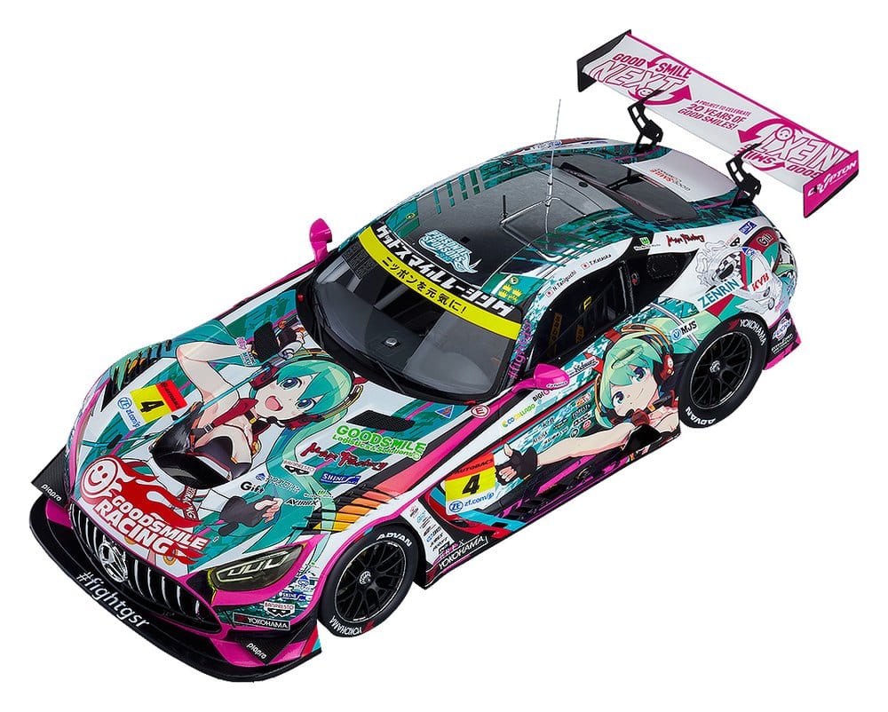 Hatsune Miku GT Project Vehicle 1/18 Good Smile Hatsune Miku AMG 2020 SUPER GT Okayama Test Ver. 26 cm 4570232585652