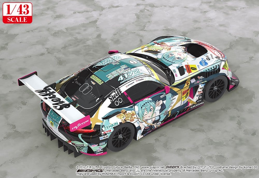 Hatsune Miku GT Project Vehicle 1/43 Good Smile Hatsune Miku AMG 2018 Final Race Ver. 11 cm 4570232585713
