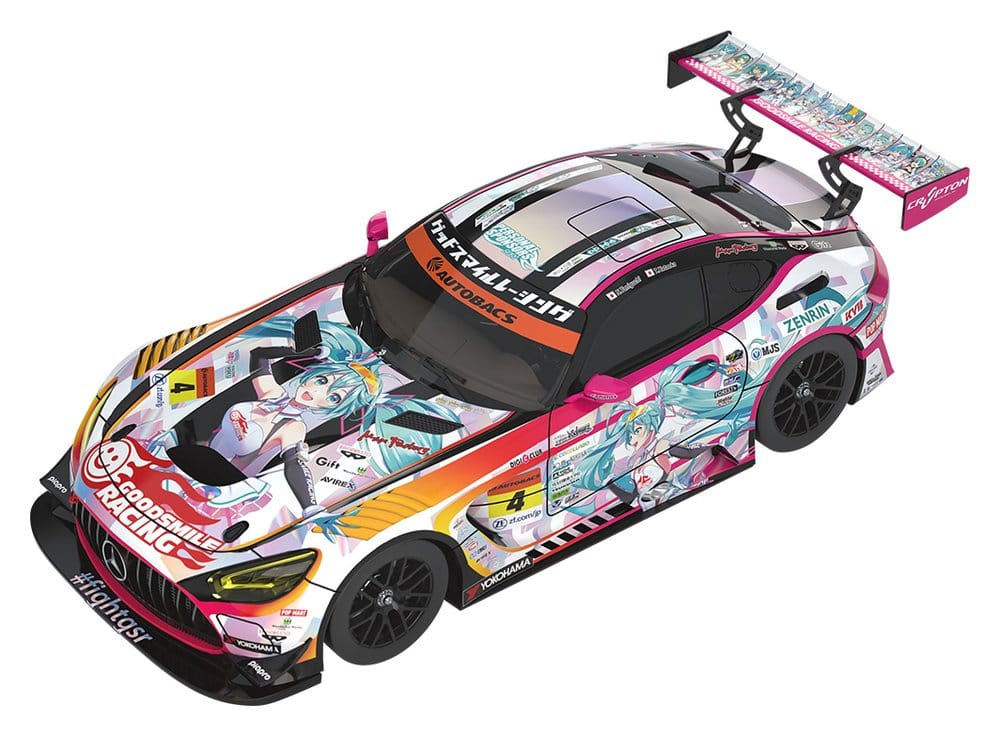 Hatsune Miku GT Project Vehicle 1/43 Good Smile Hatsune Miku AMG 2021 SUPER GT 100th Race Commemorative Ver. 11 cm 4570232585744
