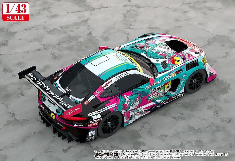Hatsune Miku GT Project Vehicle 1/43 Good Smile Hatsune Miku AMG 2025 Season Opening Ver. 11 cm 4570232585782