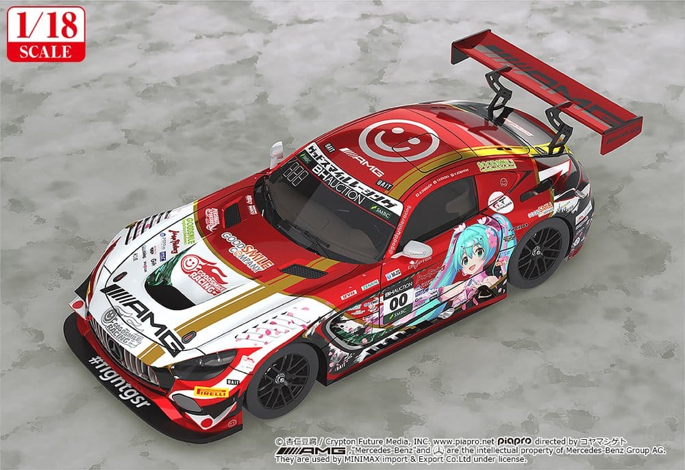 Hatsune Miku GT Project Vehicle 1/18 Mercedes-AMG Team GOOD SMILE 2019 SUZUKA 10HOURS Ver. 26 cm 4570232585898