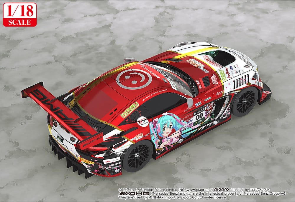 Hatsune Miku GT Project Vehicle 1/18 Mercedes-AMG Team GOOD SMILE 2019 SUZUKA 10HOURS Ver. 26 cm 4570232585898