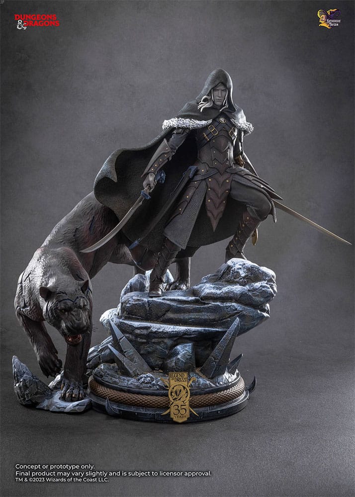Dungeons & Dragons Statue 1/4 Drizzt Do'Urden (35th Anniversary Edition) Previews Exclusive 40 cm 8881300675059