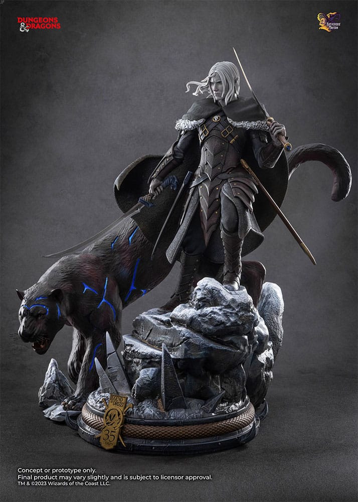Dungeons & Dragons Statue 1/4 Drizzt Do'Urden (35th Anniversary Edition) Previews Exclusive 40 cm 8881300675059