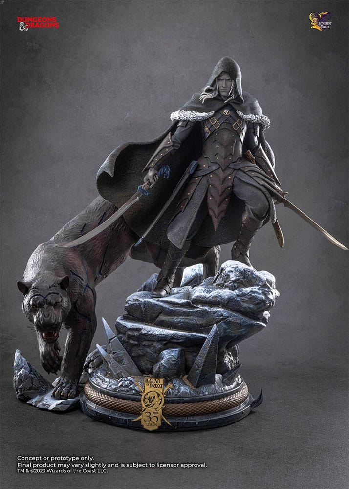 Dungeons & Dragons Statue 1/4 Drizzt Do'Urden (35th Anniversary Edition) Previews Exclusive 40 cm 8881300675059