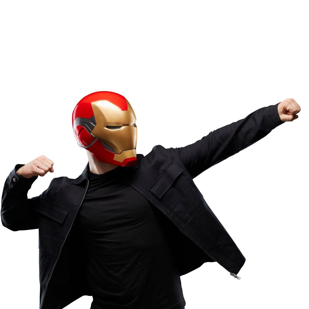 iron man helmet for men Marvel Legends Series Avengers Iron Man Premium Electronic Helmet