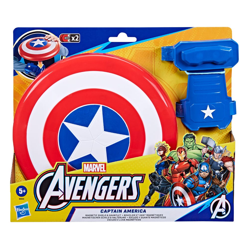 Avengers Roleplay Replica Captain America Magnetic Shield & Gauntlet 5010996234421