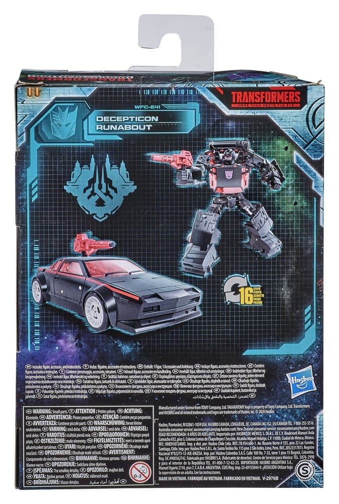 Transformers Generations War for Cybertron: Earthrise Deluxe Class Action Figure Decepticon Runabout WFC-E41 14 cm 5010996451996