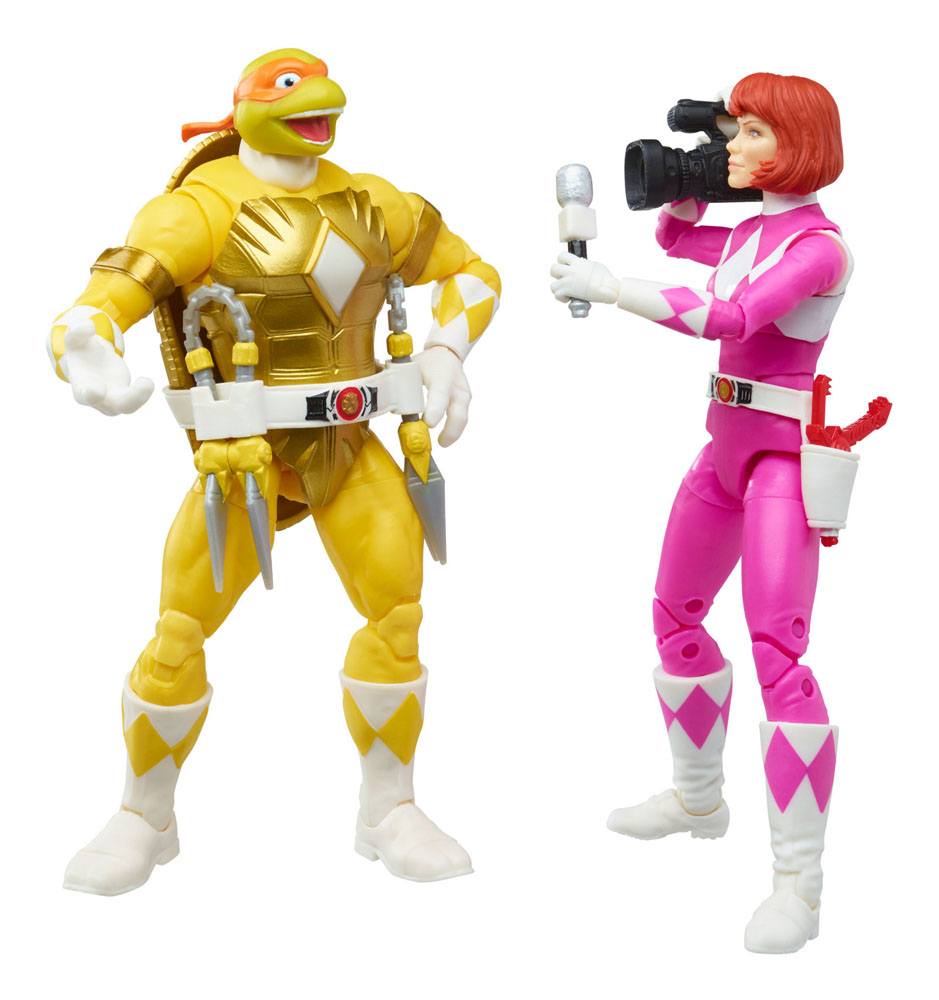 Power Rangers x TMNT Lightning Collection Action Figures 2022 Morphed April O´Neil & Michelangelo 5010993861637