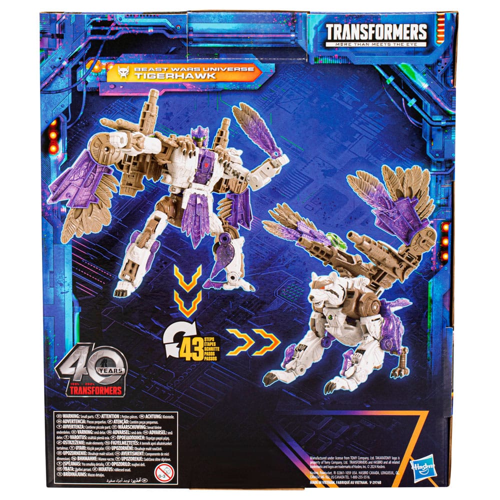 Transformers Generations Legacy United Leader Class Action Figure Beast Wars Universe Tigerhawk 19 cm 5010996231789