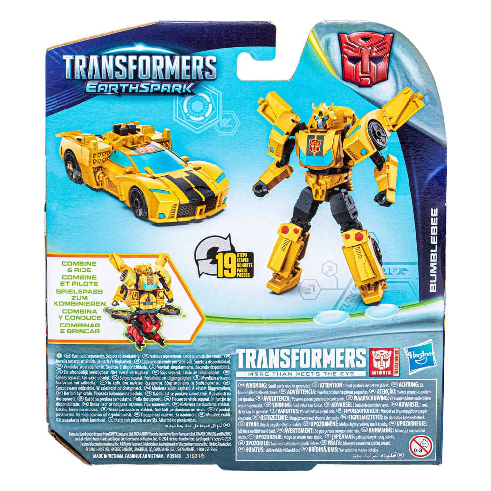 Transformers EarthSpark Warrior Class Action Figure Bumblebee 13 cm 5010996209191