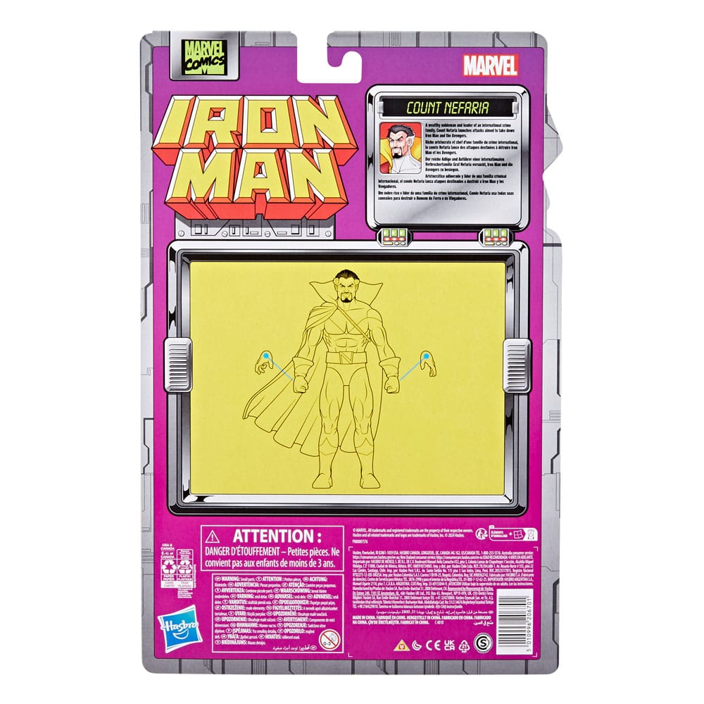 Iron Man Marvel Legends Action Figure Count Nefaria 15 cm 5010996206701
