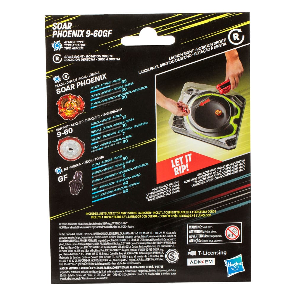 Beyblade X Soar Phoenix Deluxe String Launcher Set 5010996256607