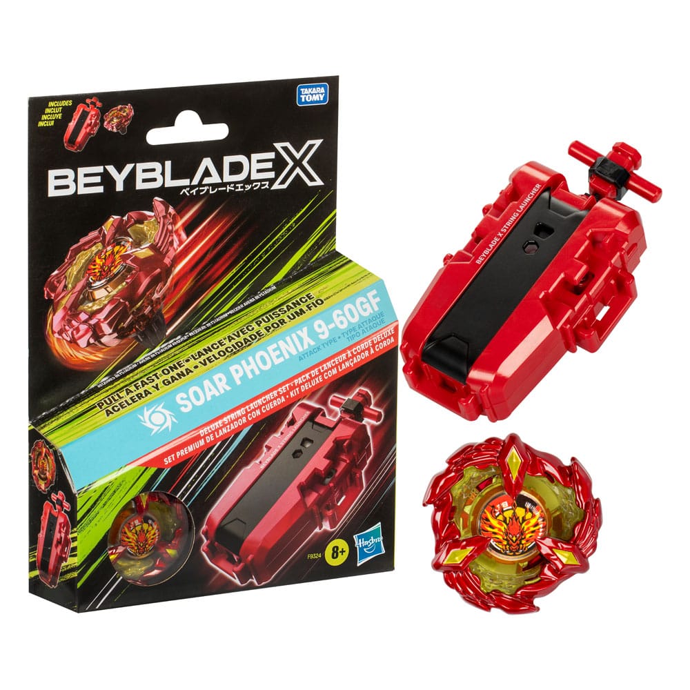 Beyblade X Soar Phoenix Deluxe String Launcher Set 5010996256607