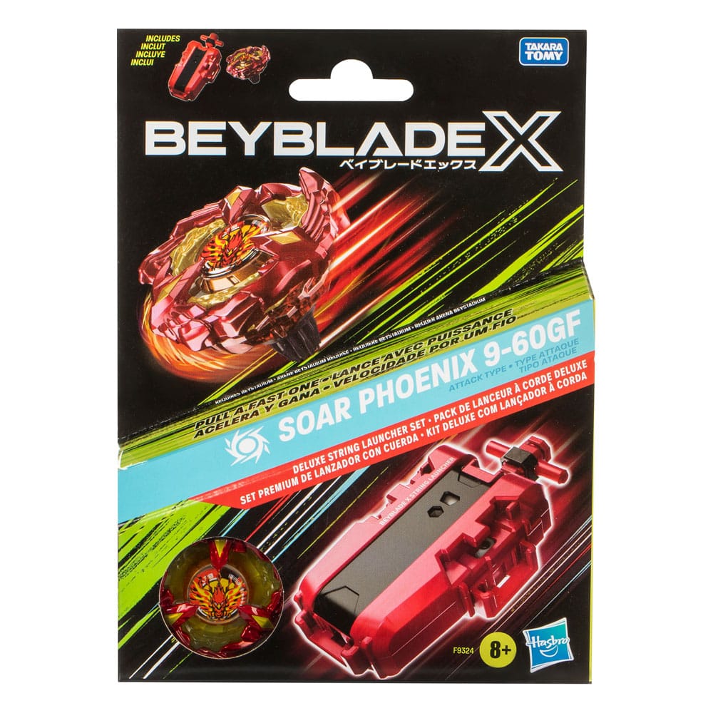 Beyblade X Soar Phoenix Deluxe String Launcher Set 5010996256607