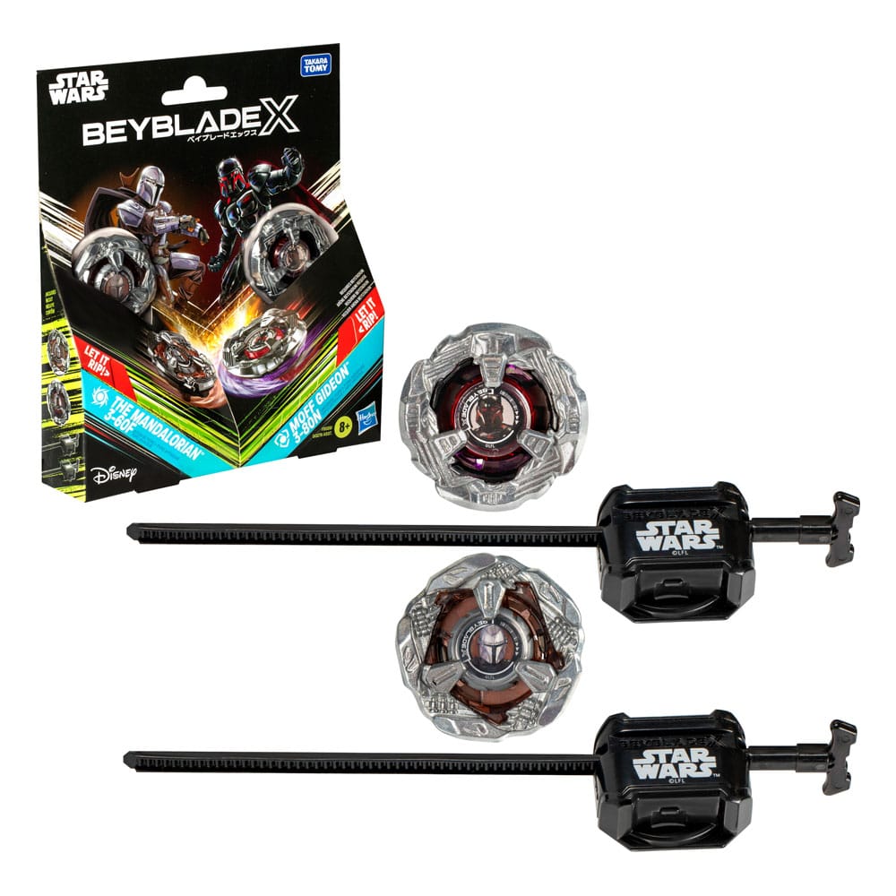 Beyblade X and Star Wars Collab The Mandalorian 3-60F vs. Moff Gideon 3-80N 5010996257130