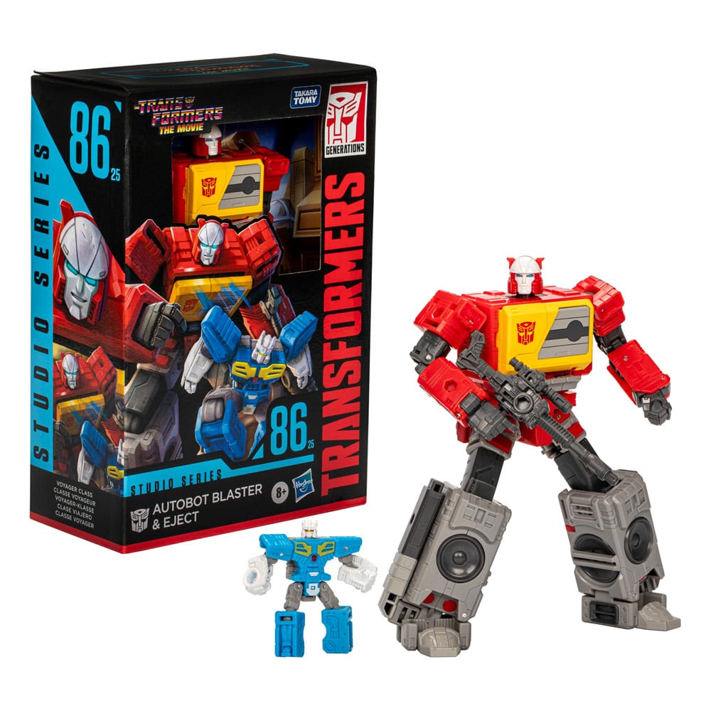 The Transformers: The Movie Generations Studio Series Voyager Class Action Figure Autobot Blaster & Eject 16 cm 5010996211859
