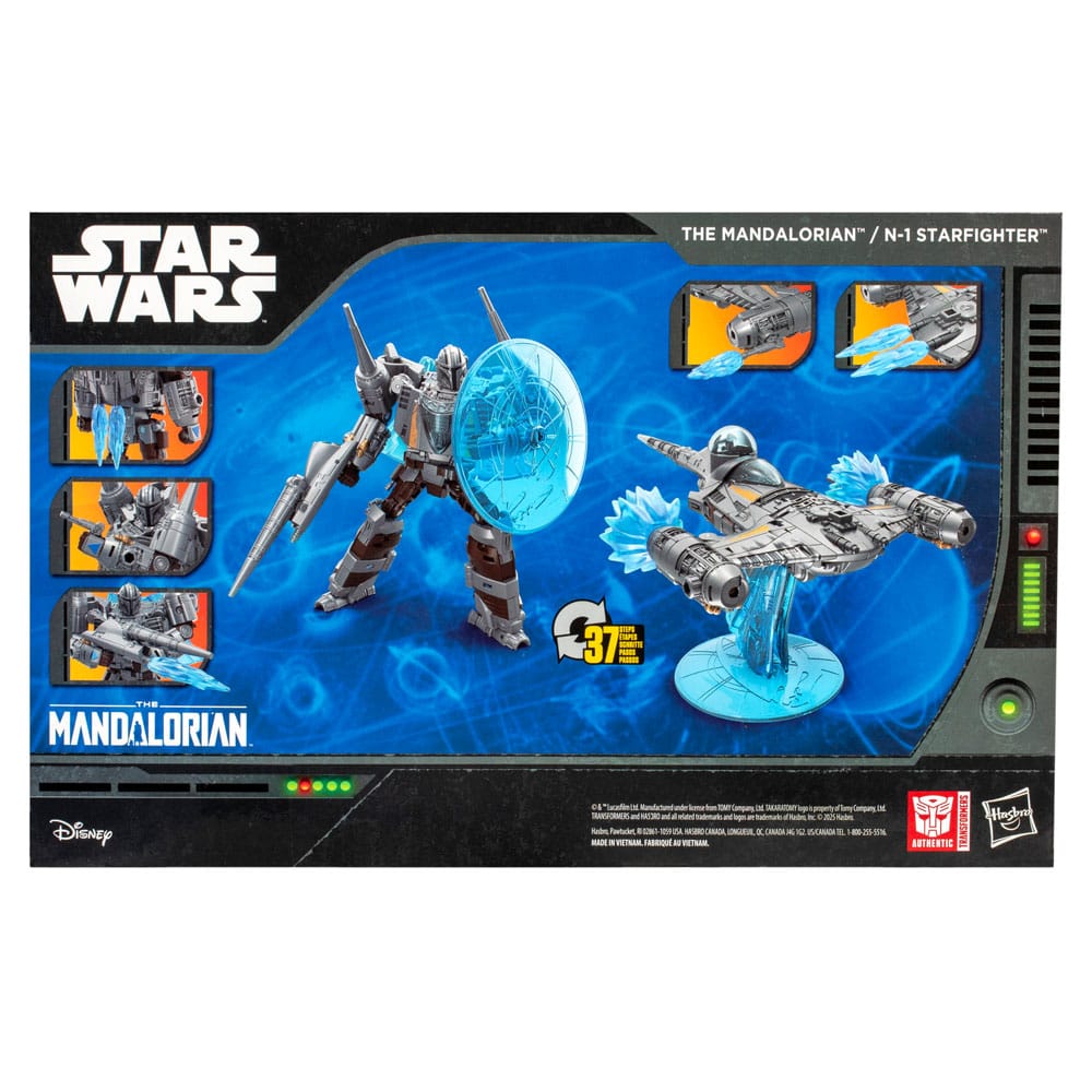 Star Wars x Transformers Action Figure The Mandalorian / N-1 Starfighter 19 cm 5010996257277