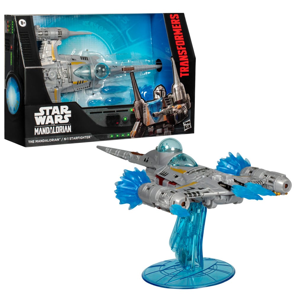 Star Wars x Transformers Action Figure The Mandalorian / N-1 Starfighter 19 cm 5010996257277
