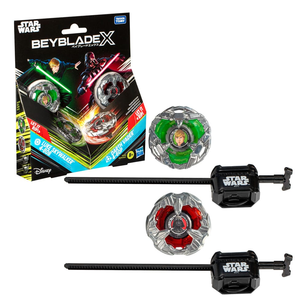 Beyblade X and Star Wars Collab Luke Skywalker 4-80B vs. Darth Vader 4-60B 5010996257147
