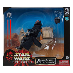 Star Wars Episode I Black Series Vehicle with Action Figure Darth Maul & Sith Speeder 25th Anniversary 5010996260857