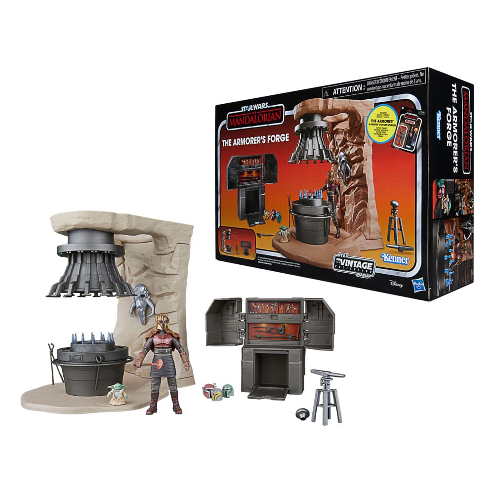 Star Wars The Mandalorian Vintage Collection The Armorer's Forge with The Armorer (Lakeside Covert World) 5010996254580