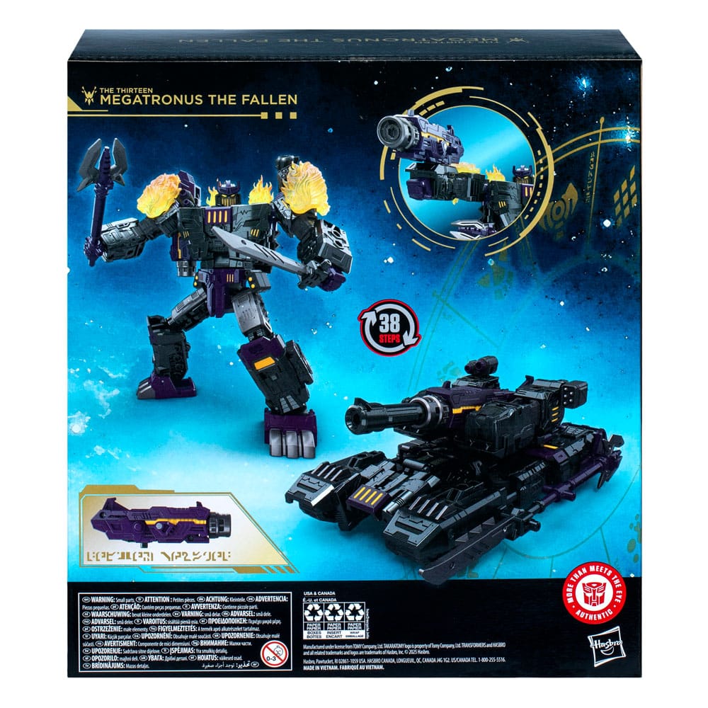 Transformers Age of the Primes Leader Class Action Figure The Thirteen Megatronus the Fallen 19 cm 5010996299499