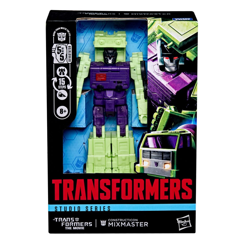 The Transformers: The Movie Studio Series Voyager Class Action Figure Constructicon Mixmaster 16 cm 5010996323521