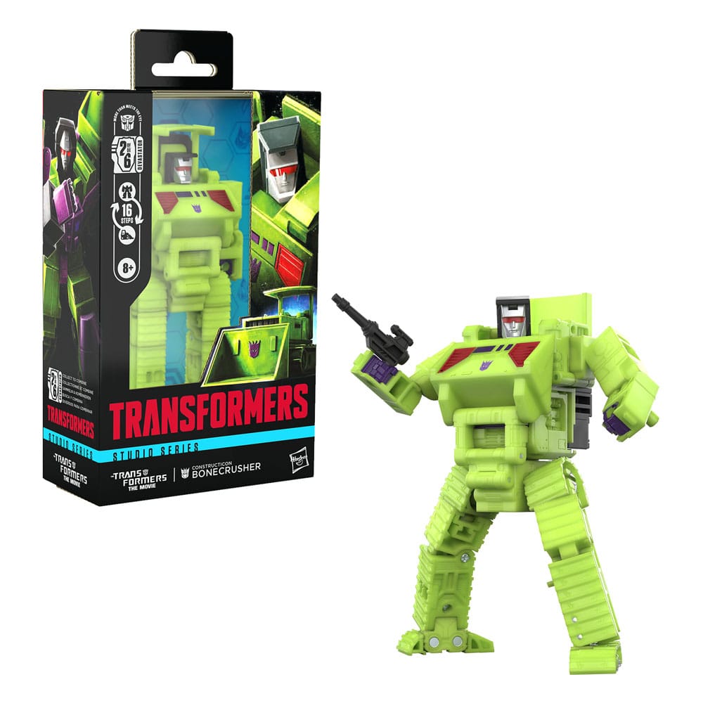 The Transformers: The Movie Generations Studio Series Deluxe Class Action Figure Constructicon Bonecrusher 11 cm 5010996301130