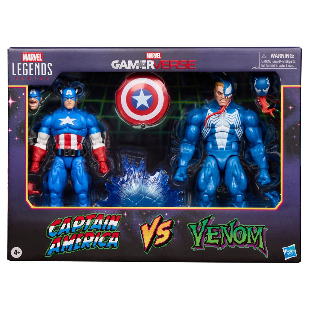 Marvel Legends Gamerverse Action Figure 2-Pack Captain America vs. Venom 15 cm 5010996320476