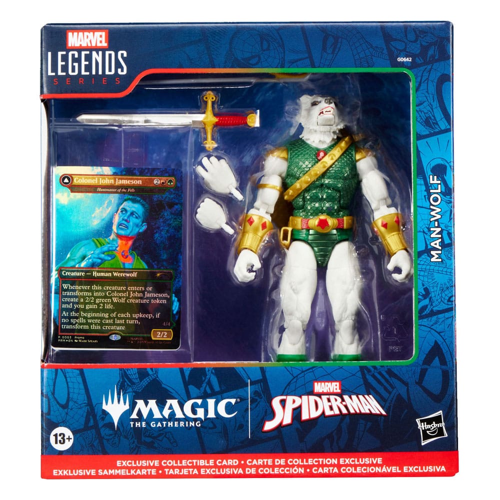Marvel Legends Magic: The Gathering Action Figure Man-Wolf (plus Exclusive Foil Card) 15 cm 5010996323316