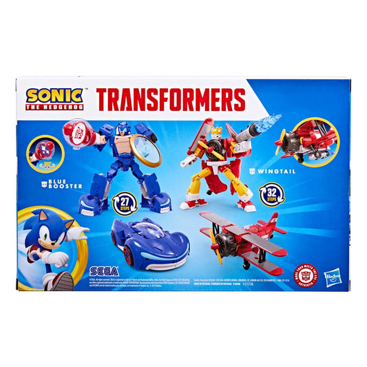 Sonic the Hedgehog x Transformers Action Figure Wingtail & Blue Booster 13 cm 5010996303615