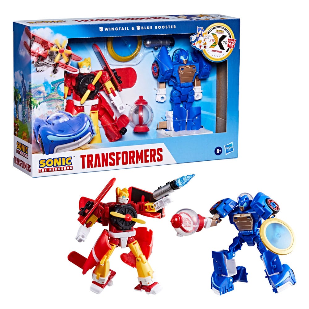 Sonic the Hedgehog x Transformers Action Figure Wingtail & Blue Booster 13 cm 5010996303615