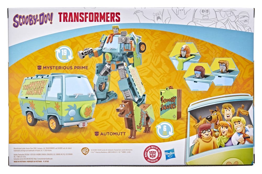 Transformers x Scooby-Doo Action Figure 2-Pack Mysterious Prime & Automutt 15 cm 5010996368065