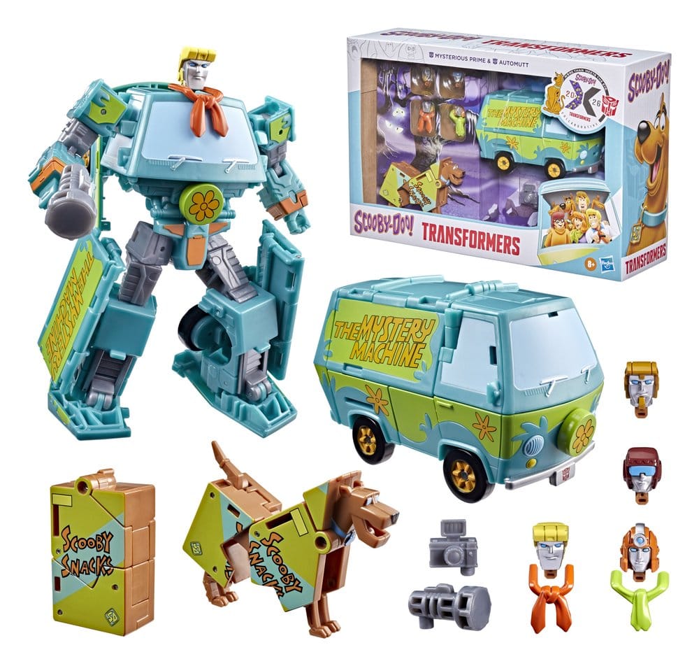 Transformers x Scooby-Doo Action Figure 2-Pack Mysterious Prime & Automutt 15 cm 5010996368065