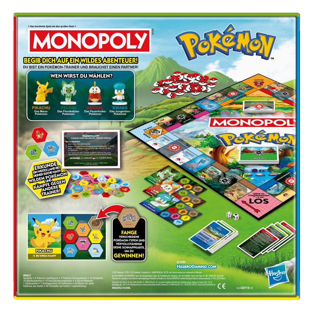 Pokémon Brettspiel Monopoly *Deutsche Version*Pokémon Board Game Monopoly *German Version*Pokémon jeu de plateau Monopoly *ALLEMAND*Pokémon Juego de Mesa Monopoly *Edición Aléman* 5010996298508