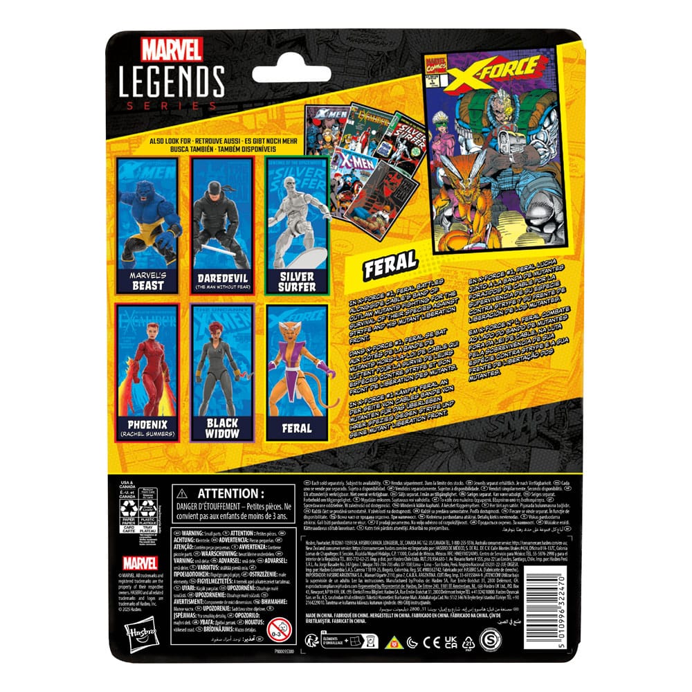 X-Force Marvel Legends Action Figure Feral 15 cm 5010996322470