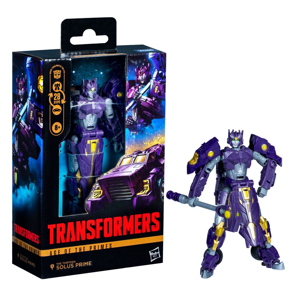 Transformers Age of the Primes Deluxe Class Action Figure The Thirteen Autobot Solus Prime 14 cm 5010996285430