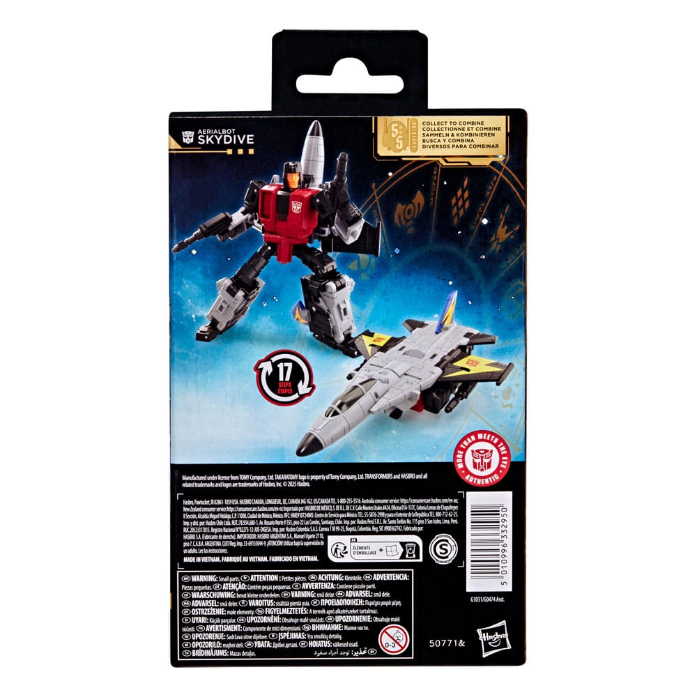 Transformers Age of the Primes Deluxe Class Action Figure Aerialbot Skydive 14 cm 5010996332950